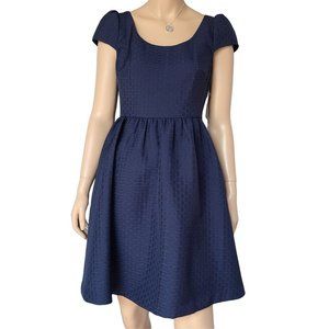 Moulinette Soeurs Anthropologie Navy Dress 6